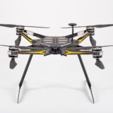 Sonda X8 frame with opened arms and retractable antenna
